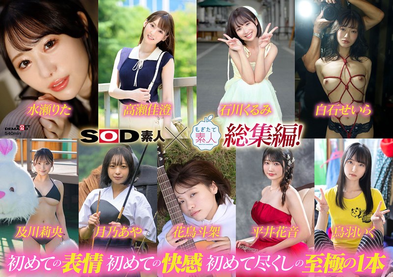 鳥羽いく「SOD素人×もぎたて素人 総集編！恥ずかしがり屋なエロカワ美女9作品・初撮り9S…」【1sods00091】